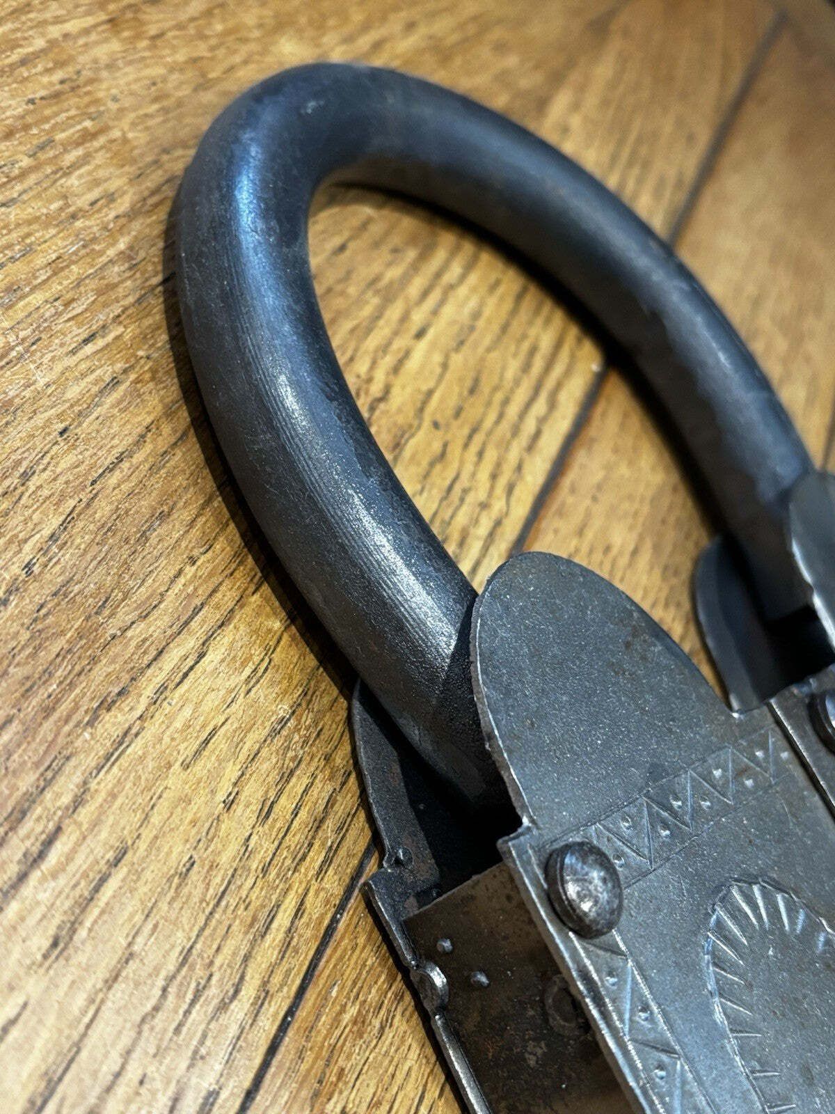 Huge Metal Shop Display Working Padlock. photo for sale