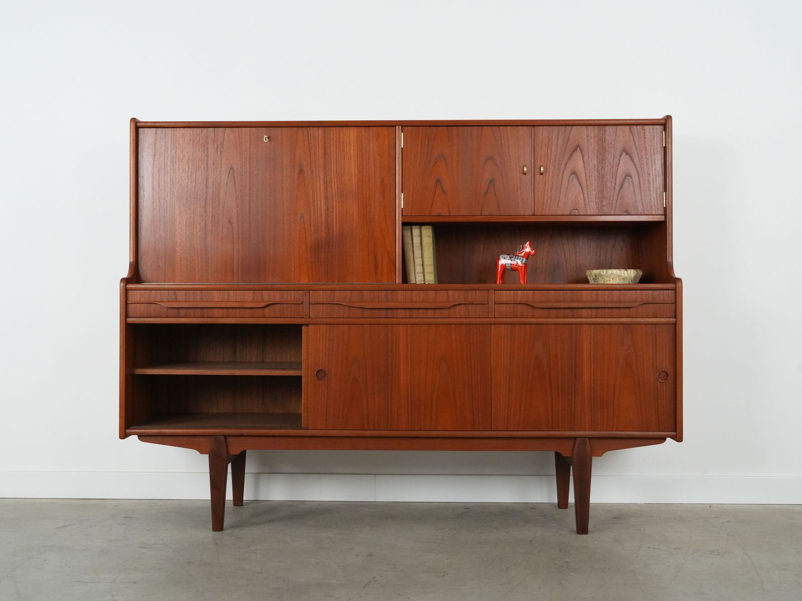 Teak Highboard, Danish Design, 1960s, Production: Denmark photo Furniture
