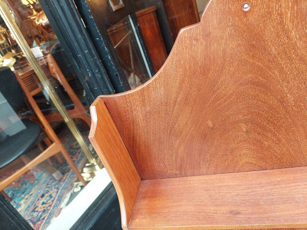 Edwardian Mahogany Wall Hanging Book Shelves photo Furniture
