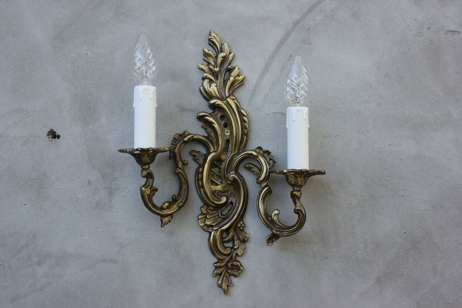 Lovely French Wall Sconces A Pair Lamps, Set Of Two Brass Side Lamps photo furniture