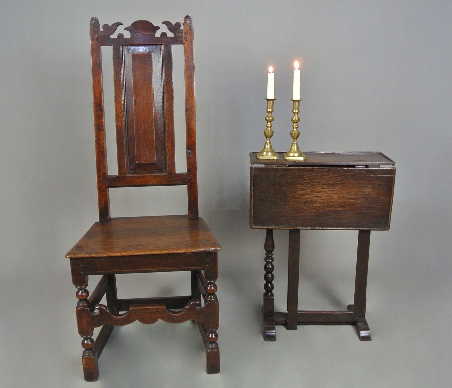 Wonderful 17th Century Welsh Oak Chair   Initialled C. 1660 photo 480.0