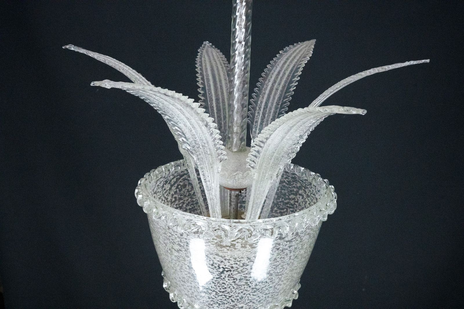 Vintage Italian Murano Glass Chandelier From The 1930s photo vintage