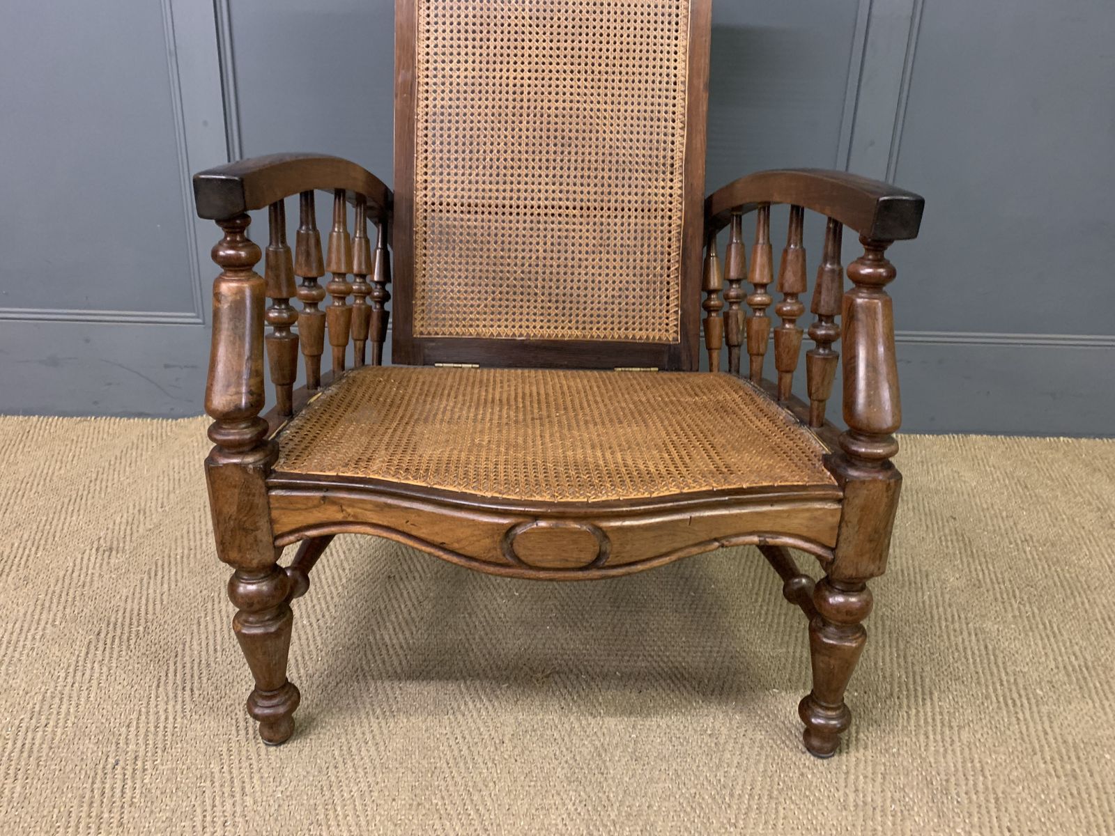 19th Century Colonial Reclining Plantation Chair photo for sale