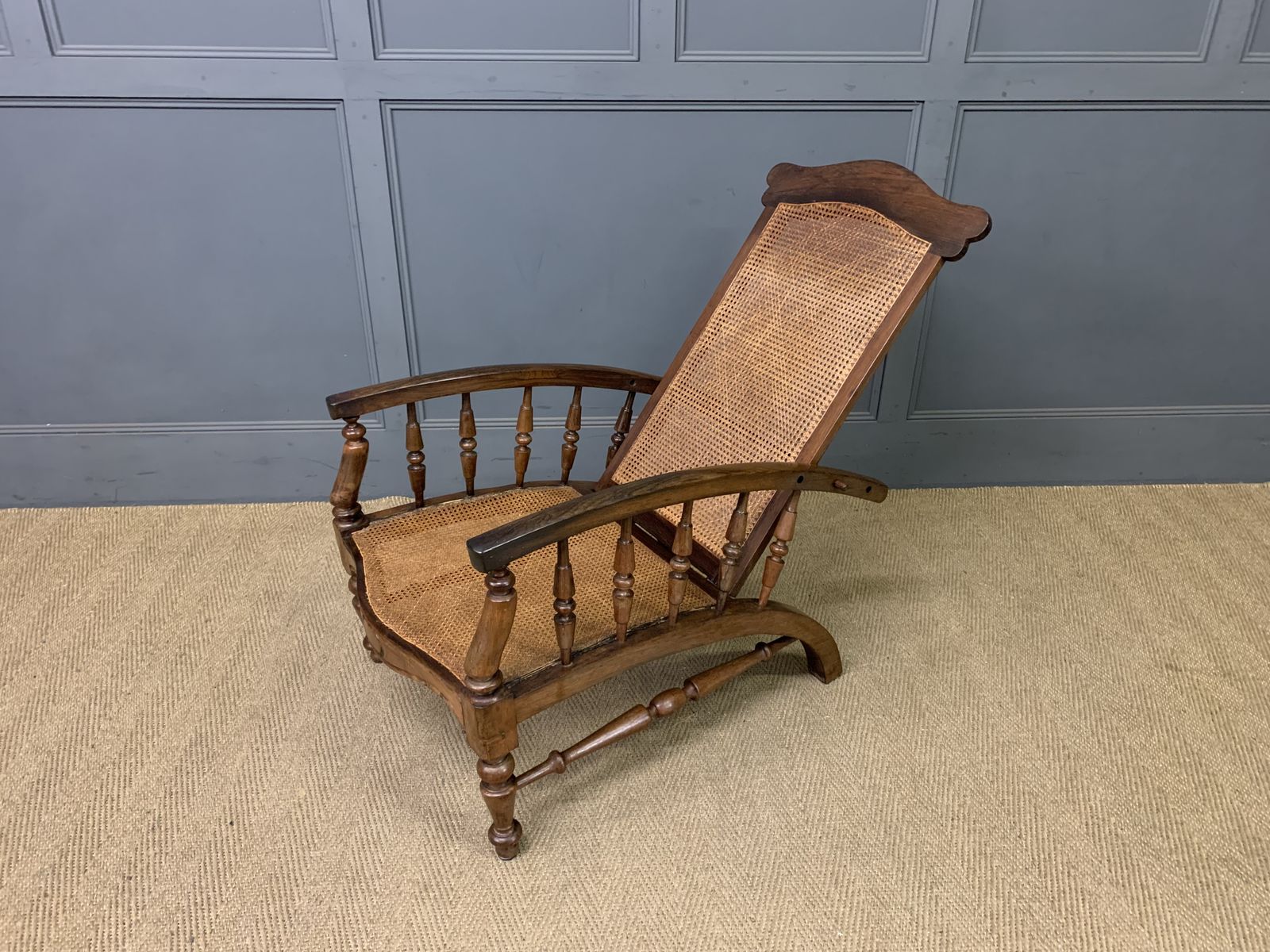 19th Century Colonial Reclining Plantation Chair photo vinterior