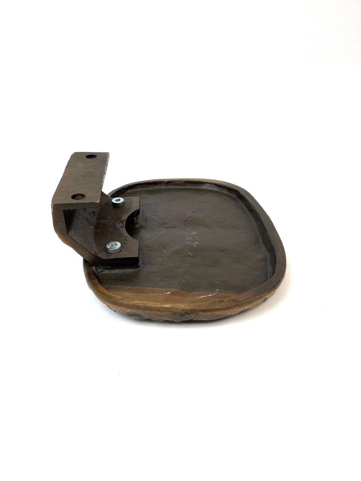 photo furniture Rare Mid Century Solid Abstract Brutalist Bronze Front Door Handle 1960