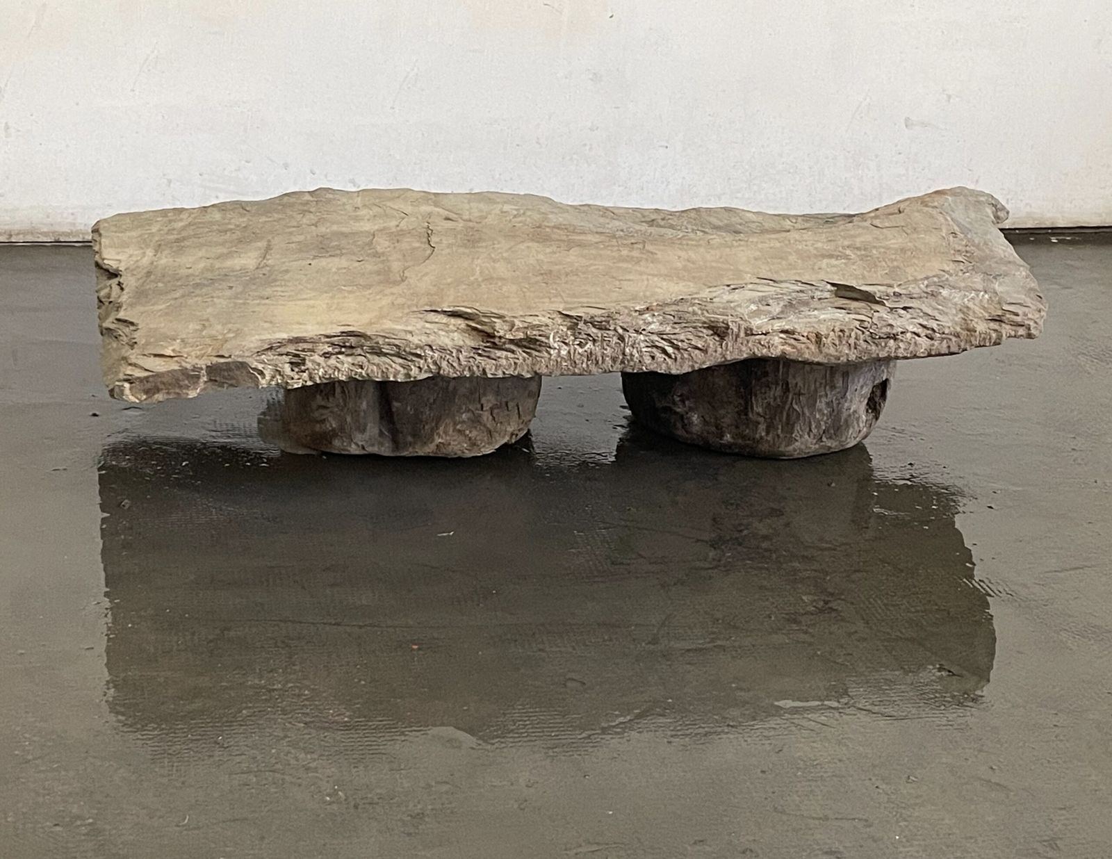 Brutalist Low Table, 1960s, Vintage photo Furniture
