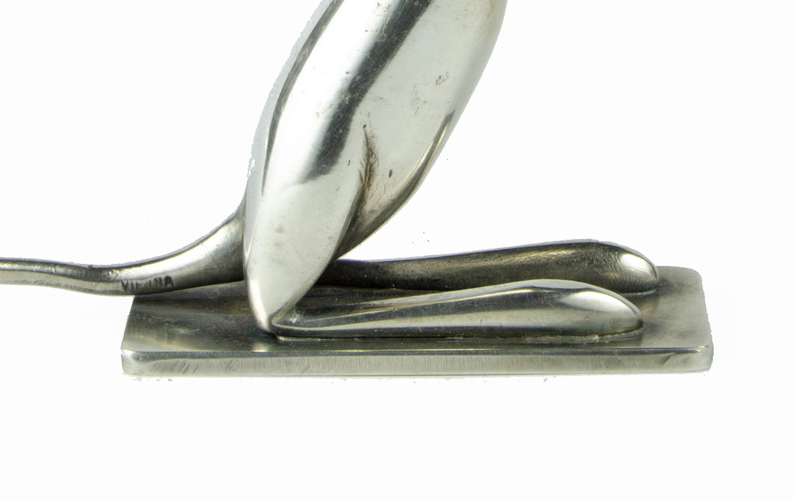 1920s Art Déco Nickel Brass Small Kangaroo Sculpture By Karl Hagenauer (Werkstätte Hagenauer Wien), Austria photo Home Decor