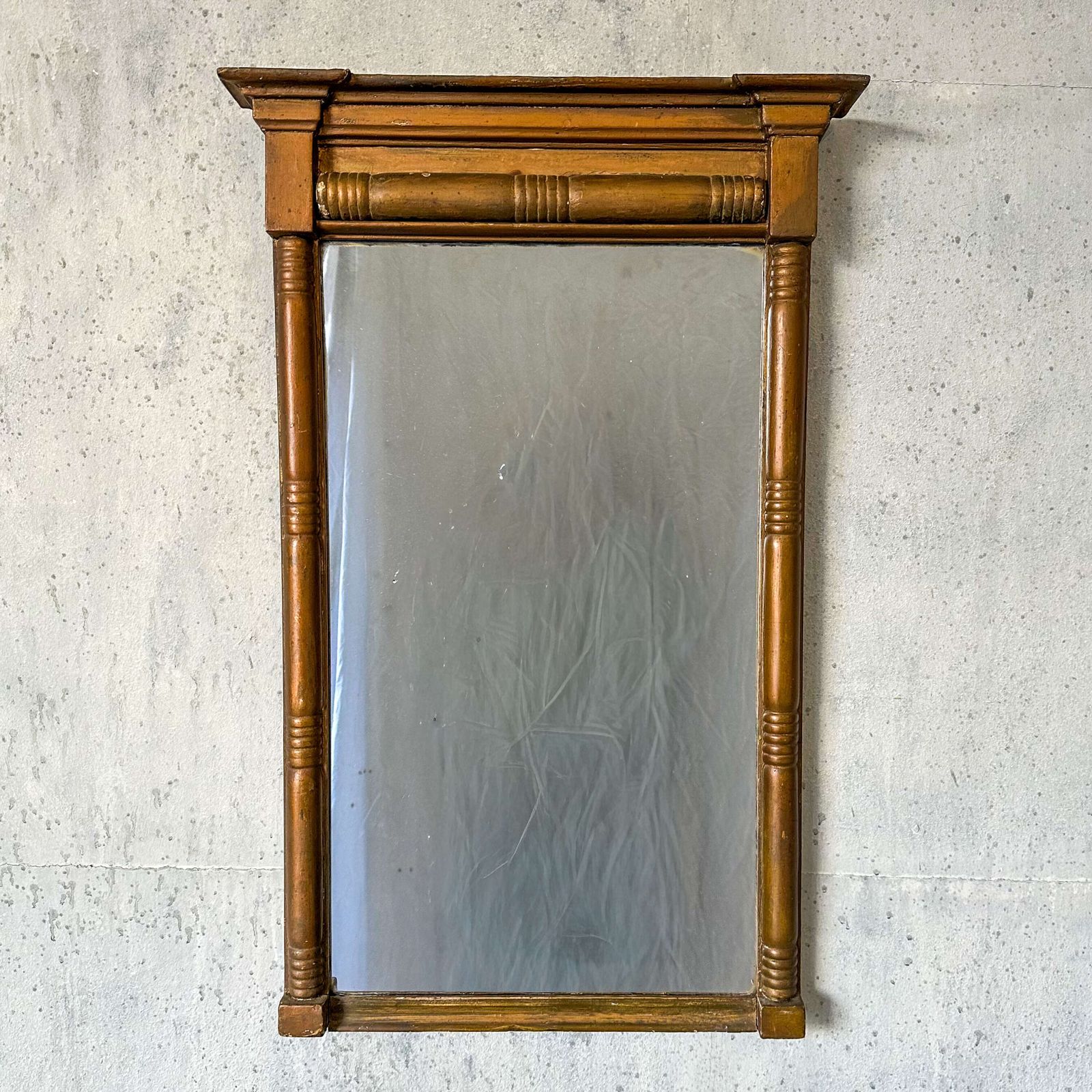 Antique English Early 19th Century Georgian Gilt Pier Mirror With Original Glass photo furniture
