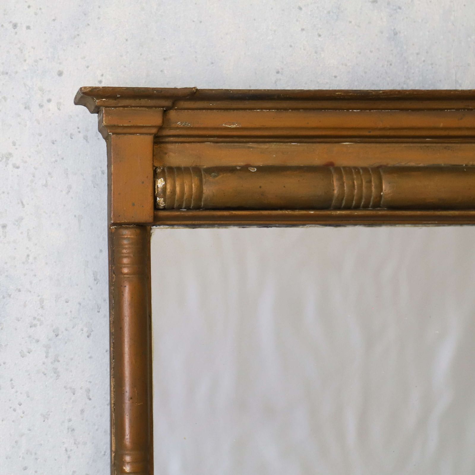 Antique English Early 19th Century Georgian Gilt Pier Mirror With Original Glass photo Home Decor