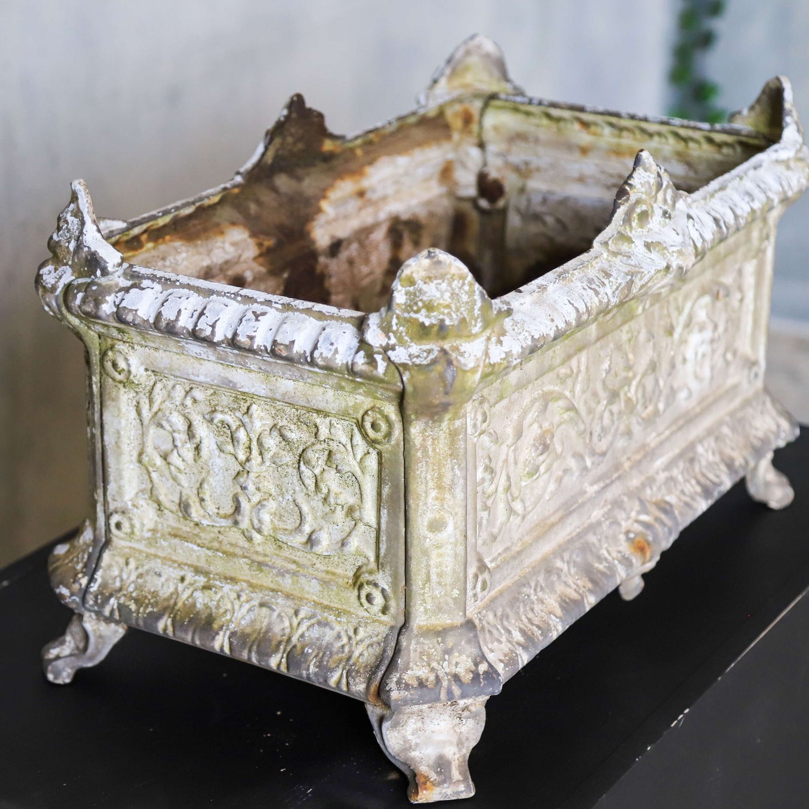 Large French Antique Cast Iron Garden Jardinière/Planter   Decorative And Functional photo buy