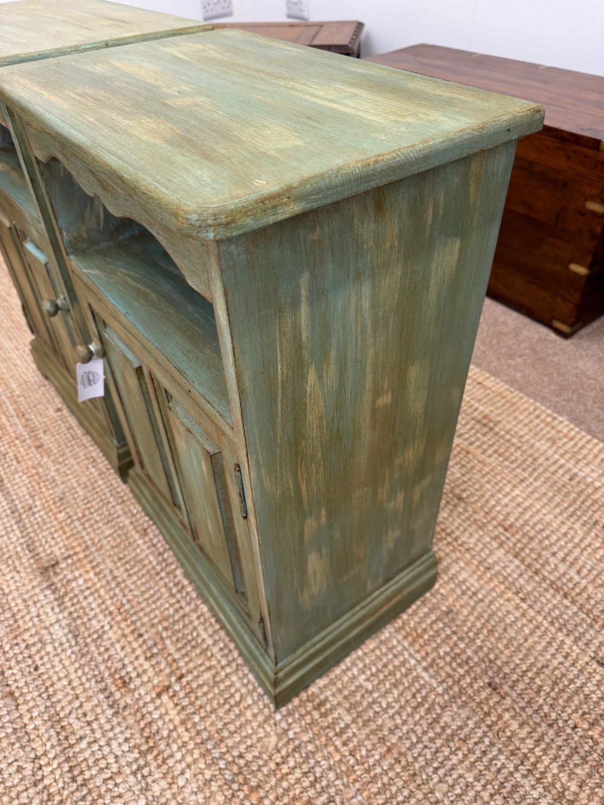 Pair Of Vintage Hand Painted Bedside Cabinets photo vintage