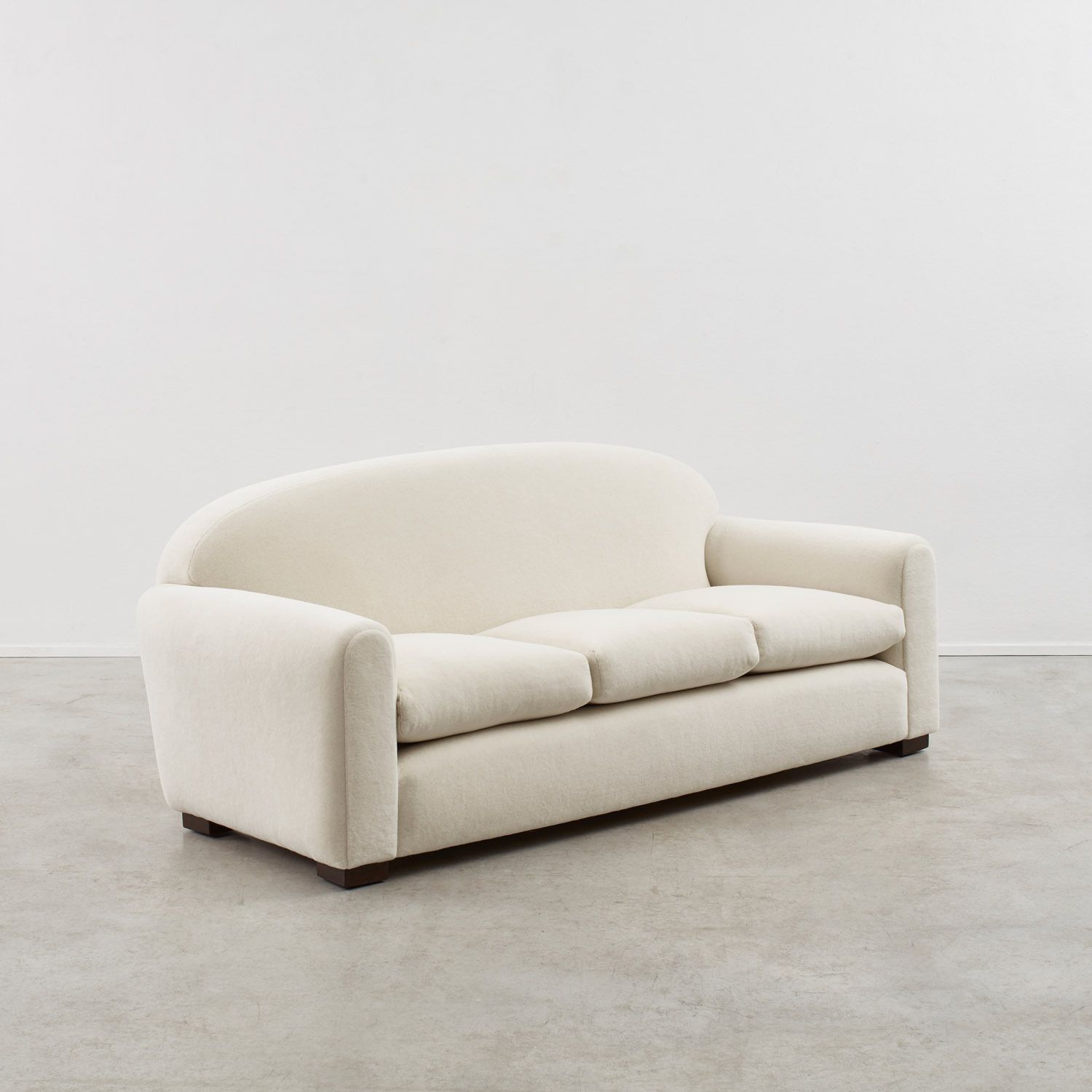 Art Deco Three Seater Club Sofa France, 1930s