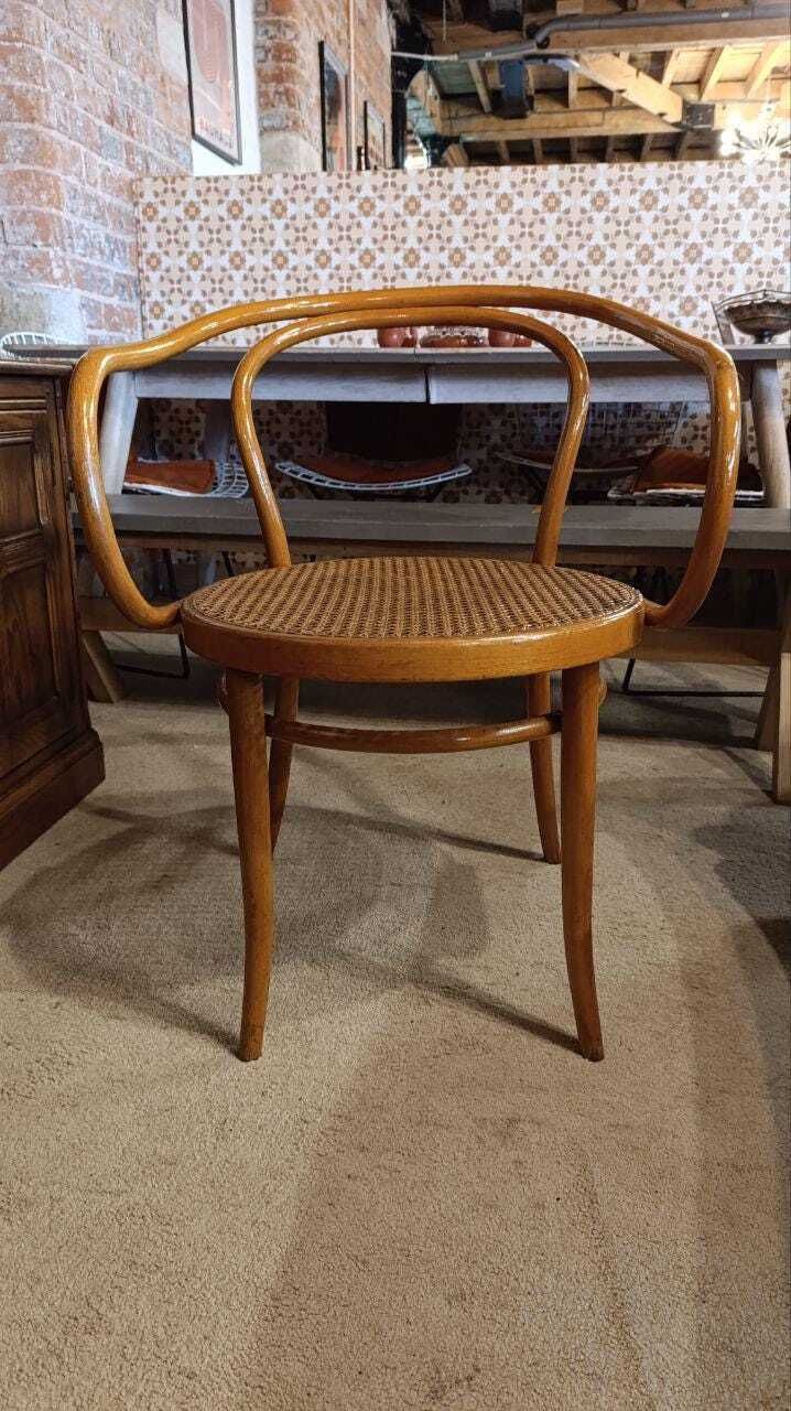 Ligna Czech Bentwood Armchair In The Manner Of Thonet No.209