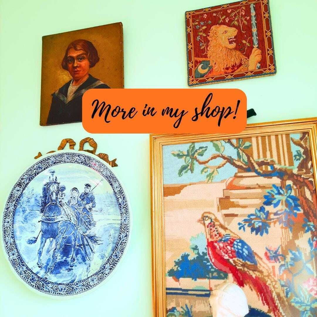 Large Delft Wall Plate Dutch Winter Scene With Horse Carriage By Boch Royal Sphinx C1960s, 39 Cm Diameter photo for sale