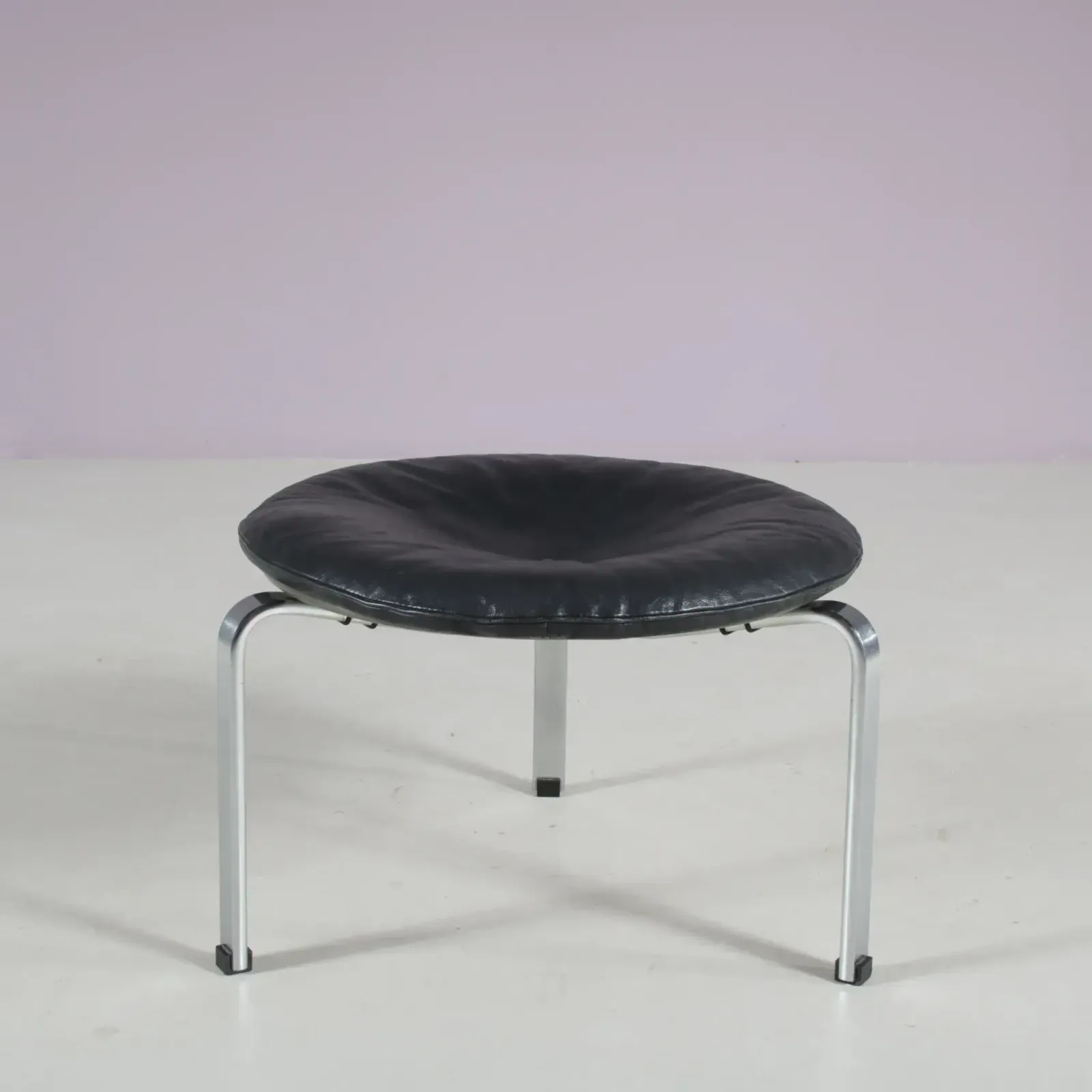 “Pk33” Stool By Poul Kjaerholm For Kold Christensen, Denmark 1980 photo vinterior