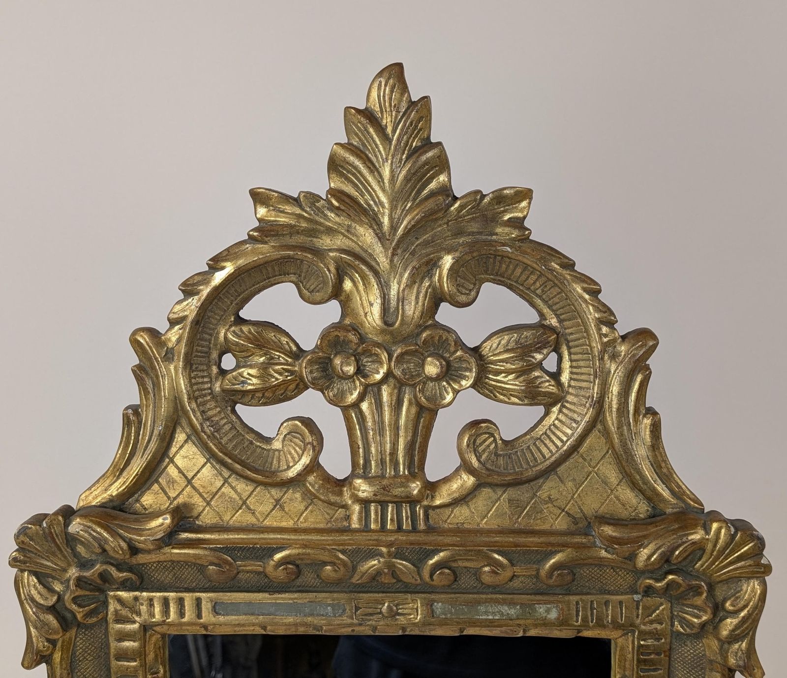 Italian Florentine Giltwood Mid Century Rococo Style Wall Accent Mirror, Ornate Gold Tabernacle Hollywood Regency Frame From Italy photo Home Decor
