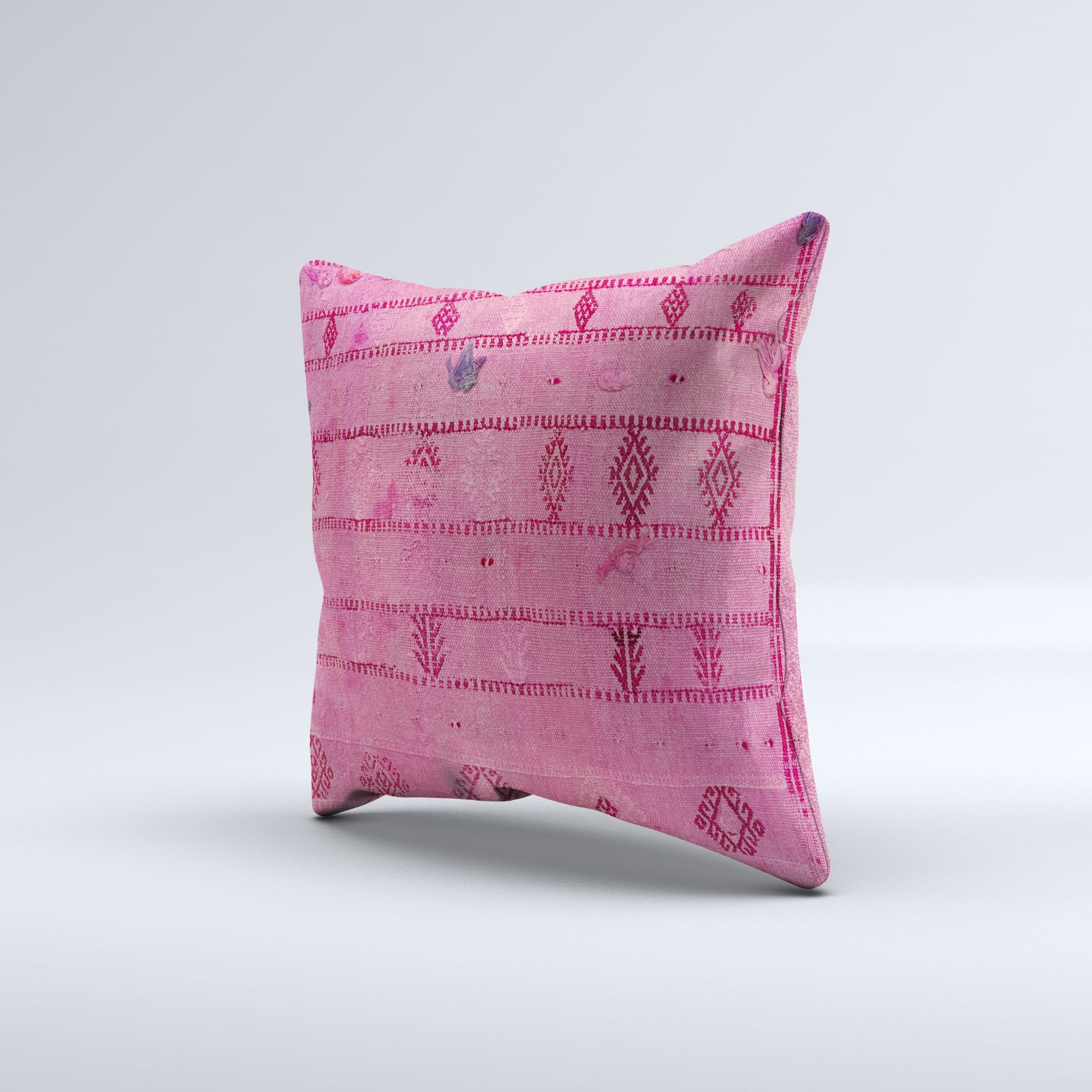 Kilim Cushion Cover 60x60 Cm Square Wool Large Pillowcase Vintage Turkish 66597 photo furniture