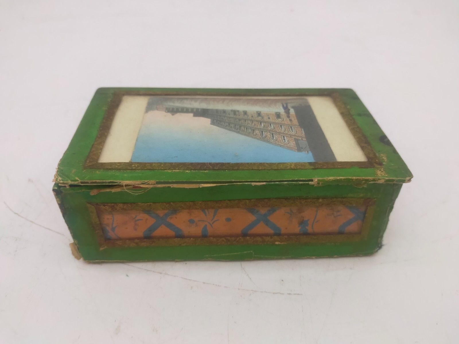 Monastic Box, Paper, Cardboard, Painting Palazzo Pitti, 18th Century Italy photo buy