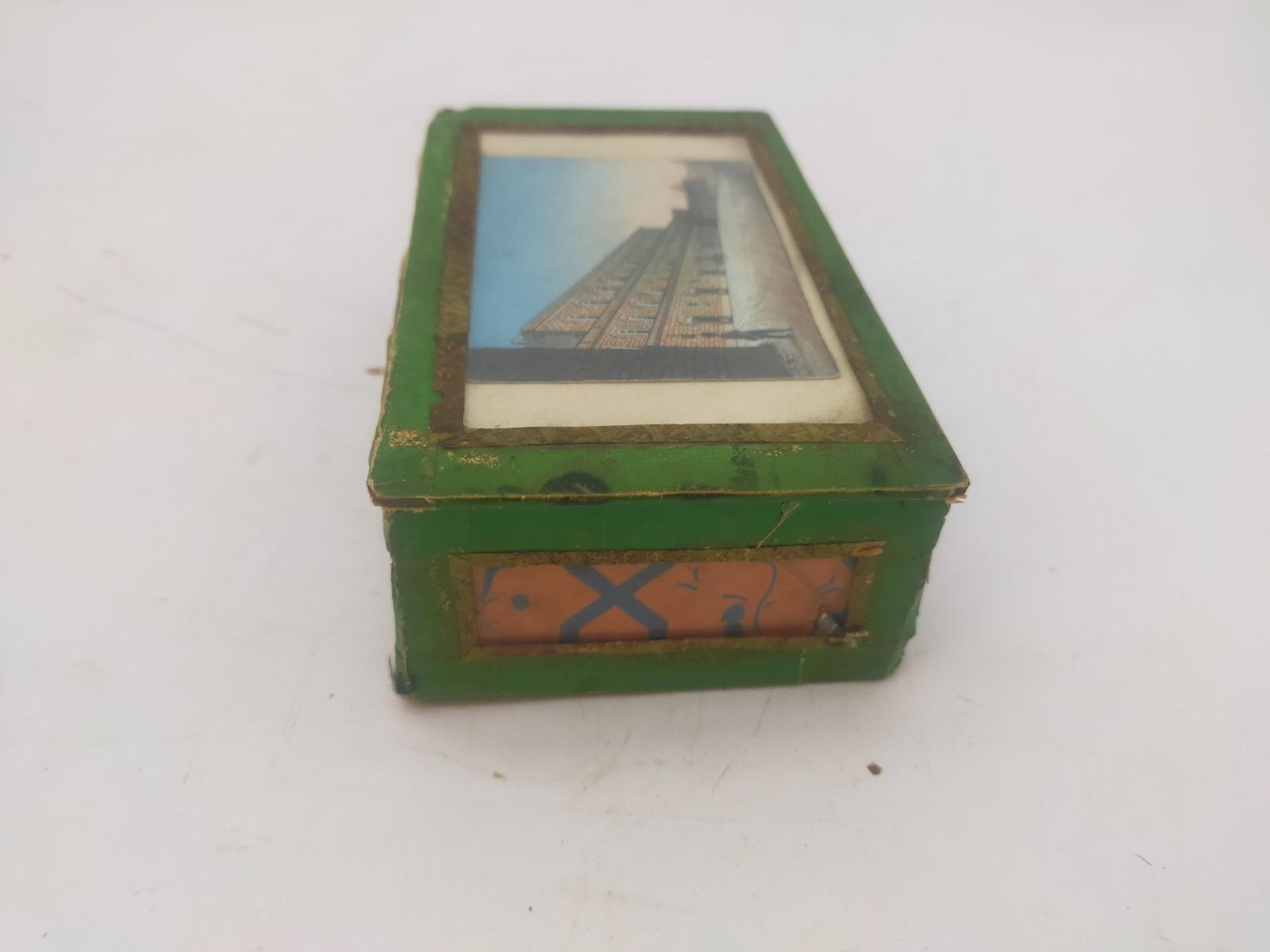 Monastic Box, Paper, Cardboard, Painting Palazzo Pitti, 18th Century Italy photo vintage