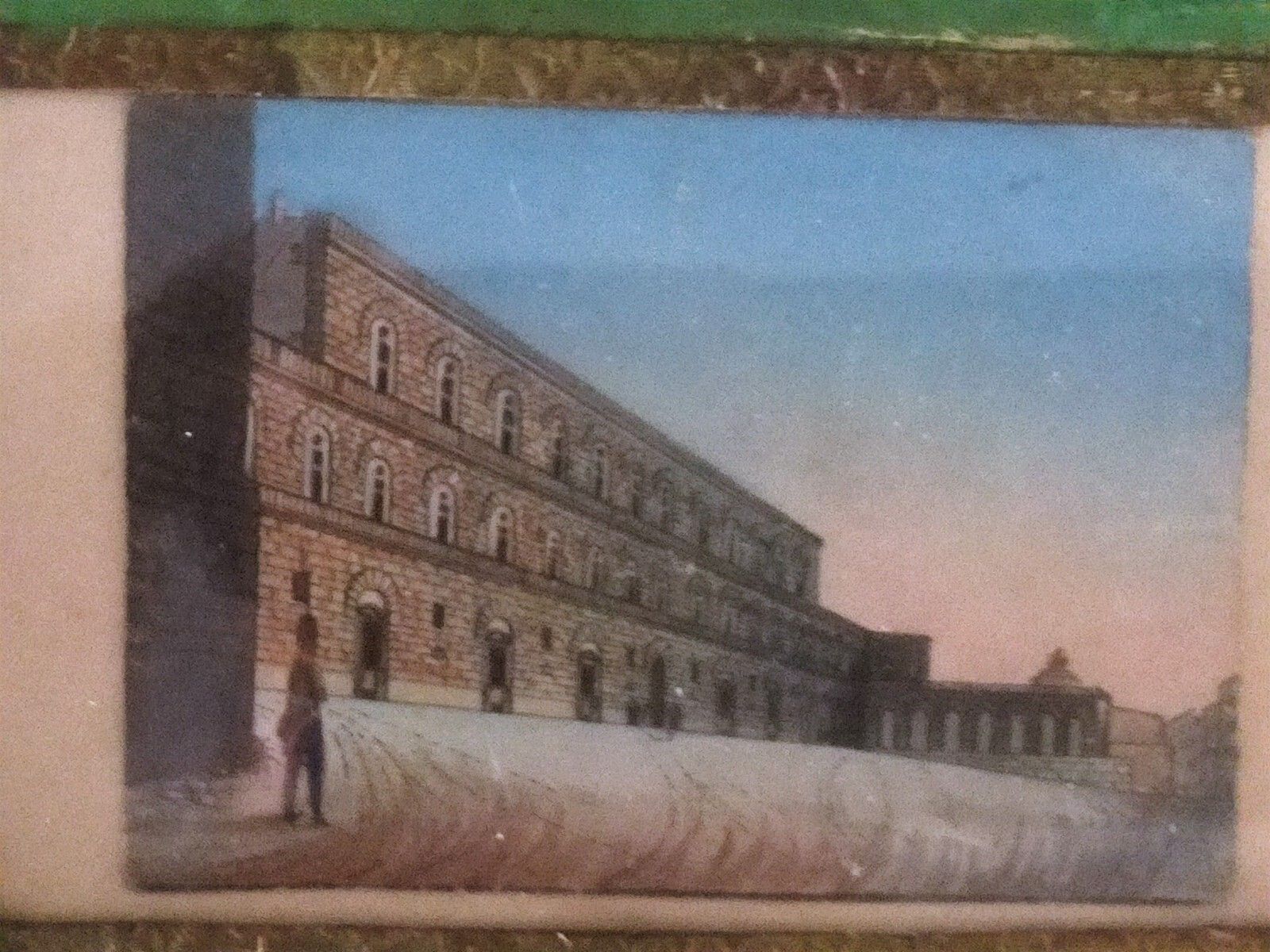 Home Decor Monastic Box, Paper, Cardboard, Painting Palazzo Pitti, 18th Century Italy photo