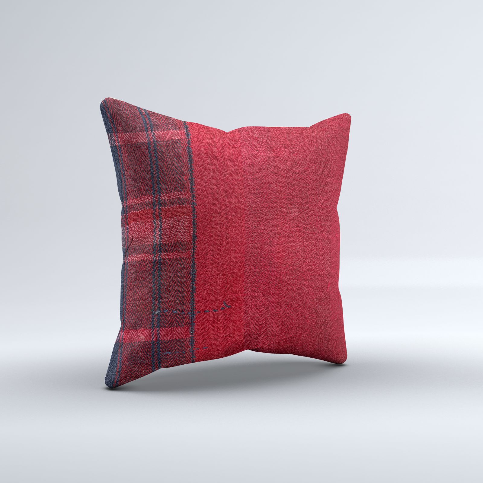 Kilim Cushion Cover 60x60 Cm Square Wool Large Pillowcase Vintage Turkish 66590 photo for sale