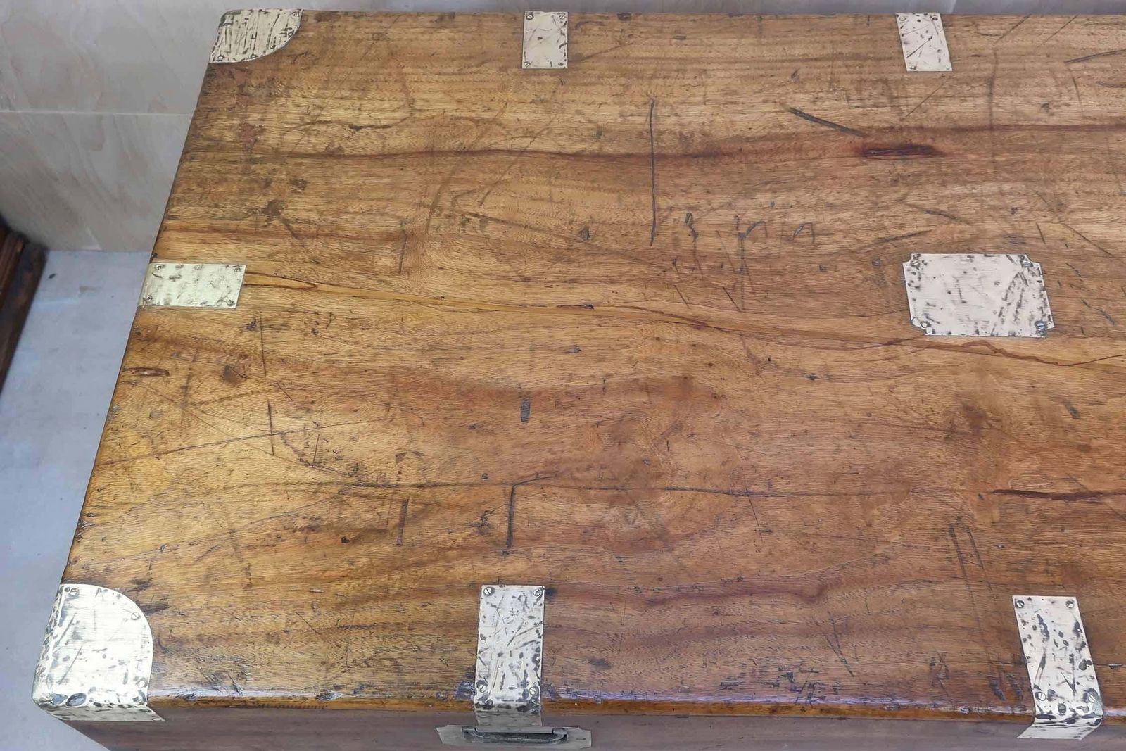 Large Antique Camphor Wood Trunk, Hong Kong, 19th Century photo 2200.0
