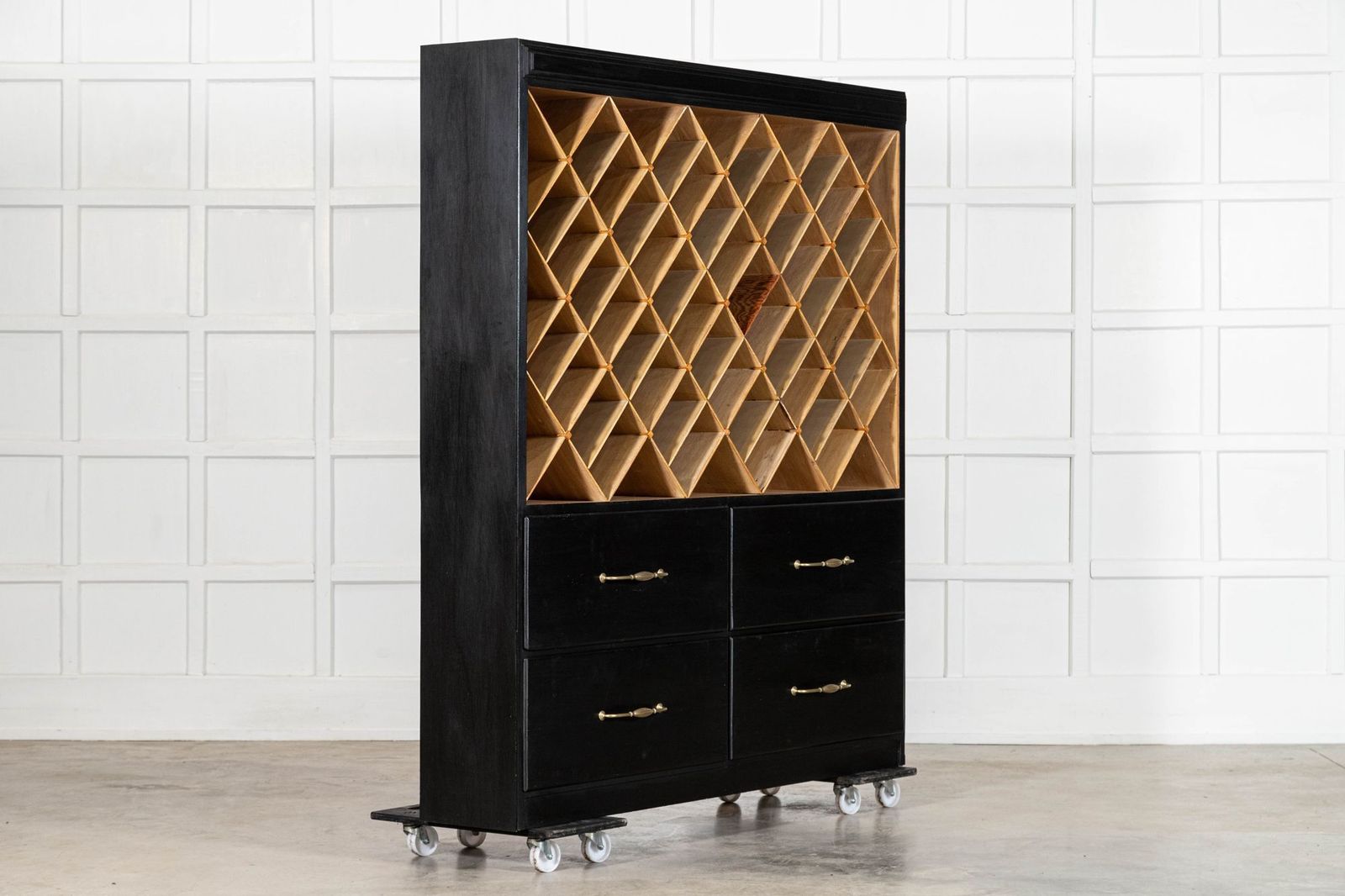 English Ebonised Beech Haberdashery Cabinet photo furniture