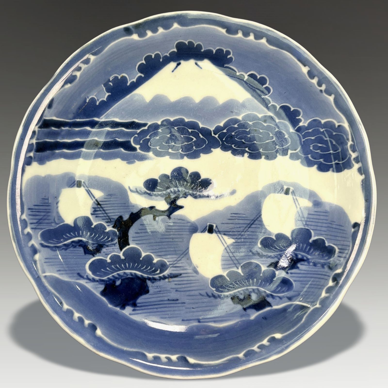 Japanese Early Edo Period Arita Cobalt Dish C 1730 60 Superb Quality 28.5cm D