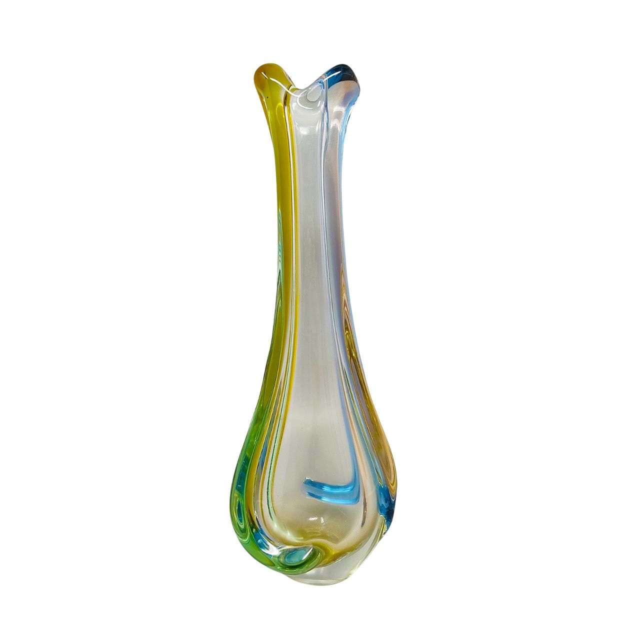1960s Gorgeous Murano Vase By Flavio Poli. Made In Italy