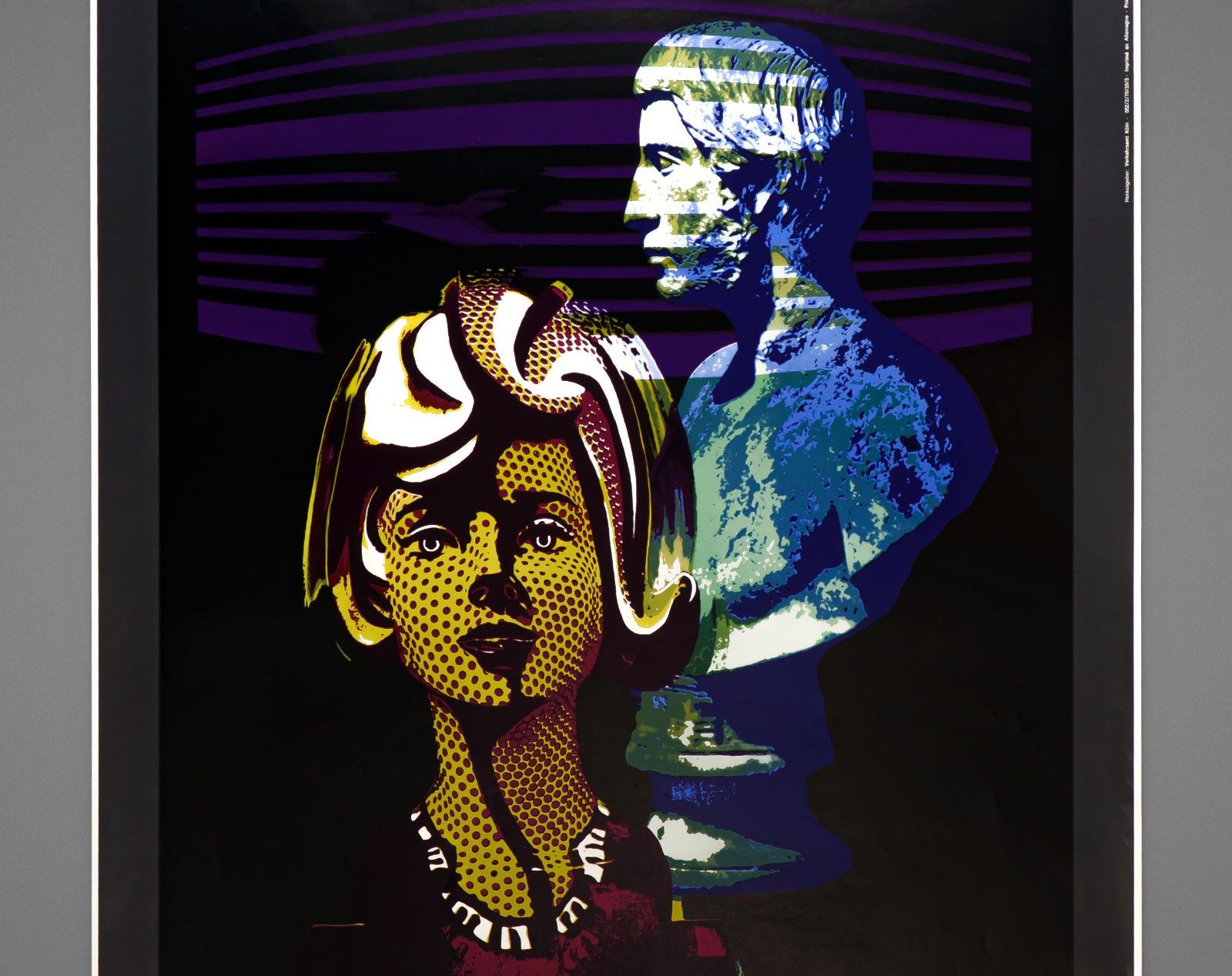 Original Vintage 1970s Cologne Art Exhibition Pop Art Style Poster – 84cm X 59cm photo furniture