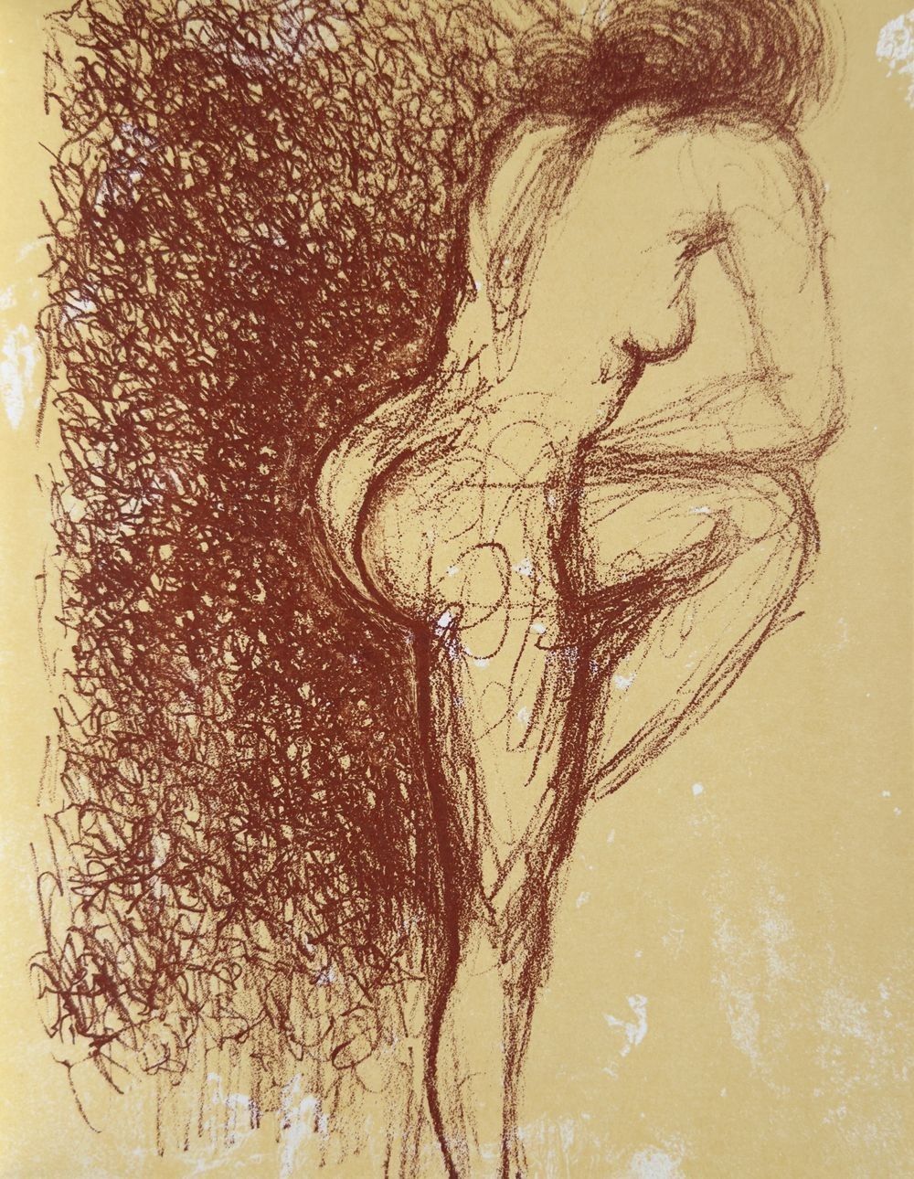 Salvador Dali Original Lithograph 1967 Löpsinger 1178 Gala Nude