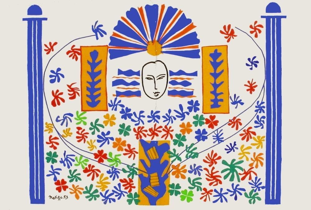 Henri Matisse 1958 Wonderful Lithograph Mourlot Verve Magazine
