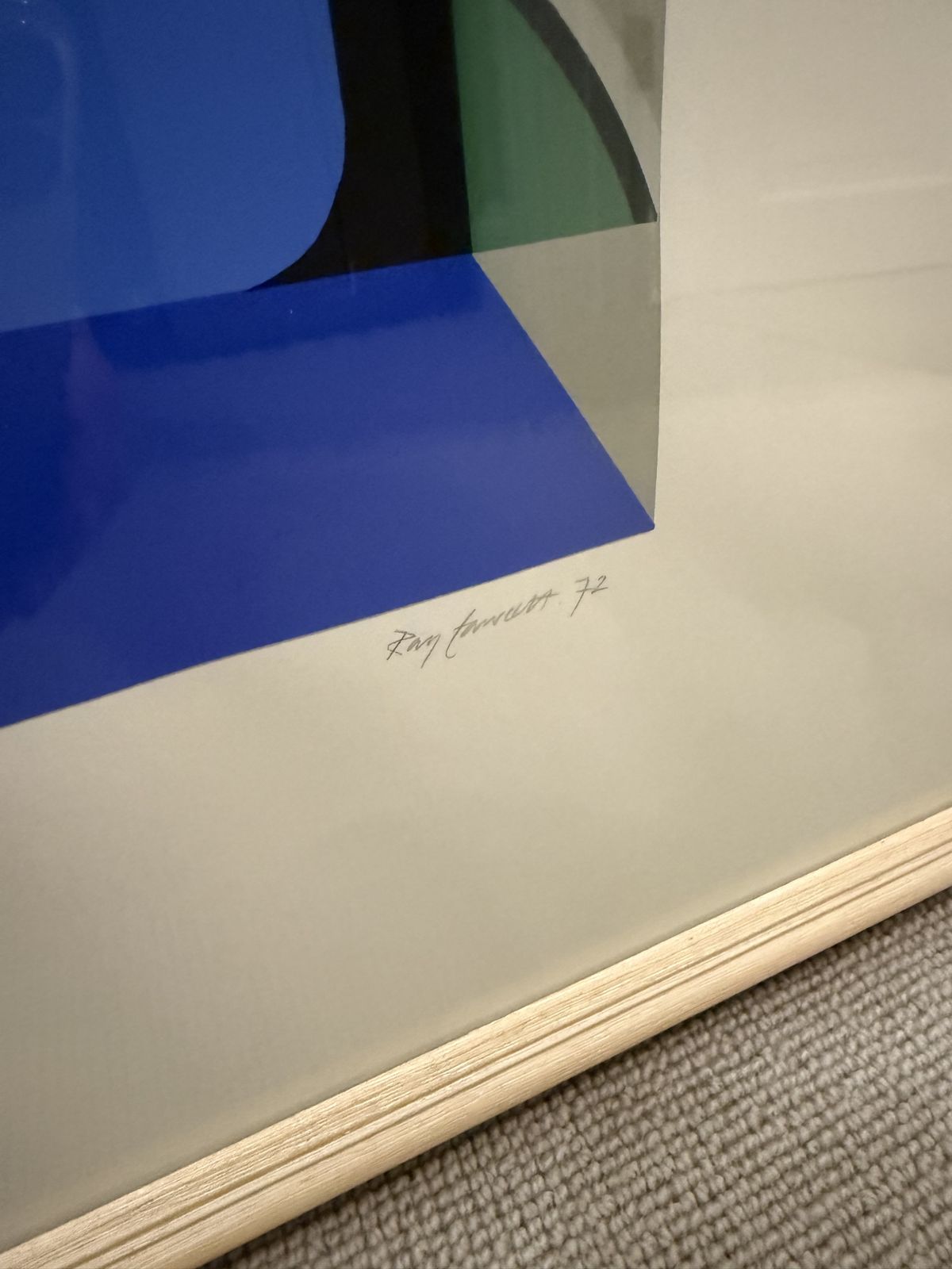 Ray Fawcett Limited Edition Print Framed 10/25 1972 photo furniture