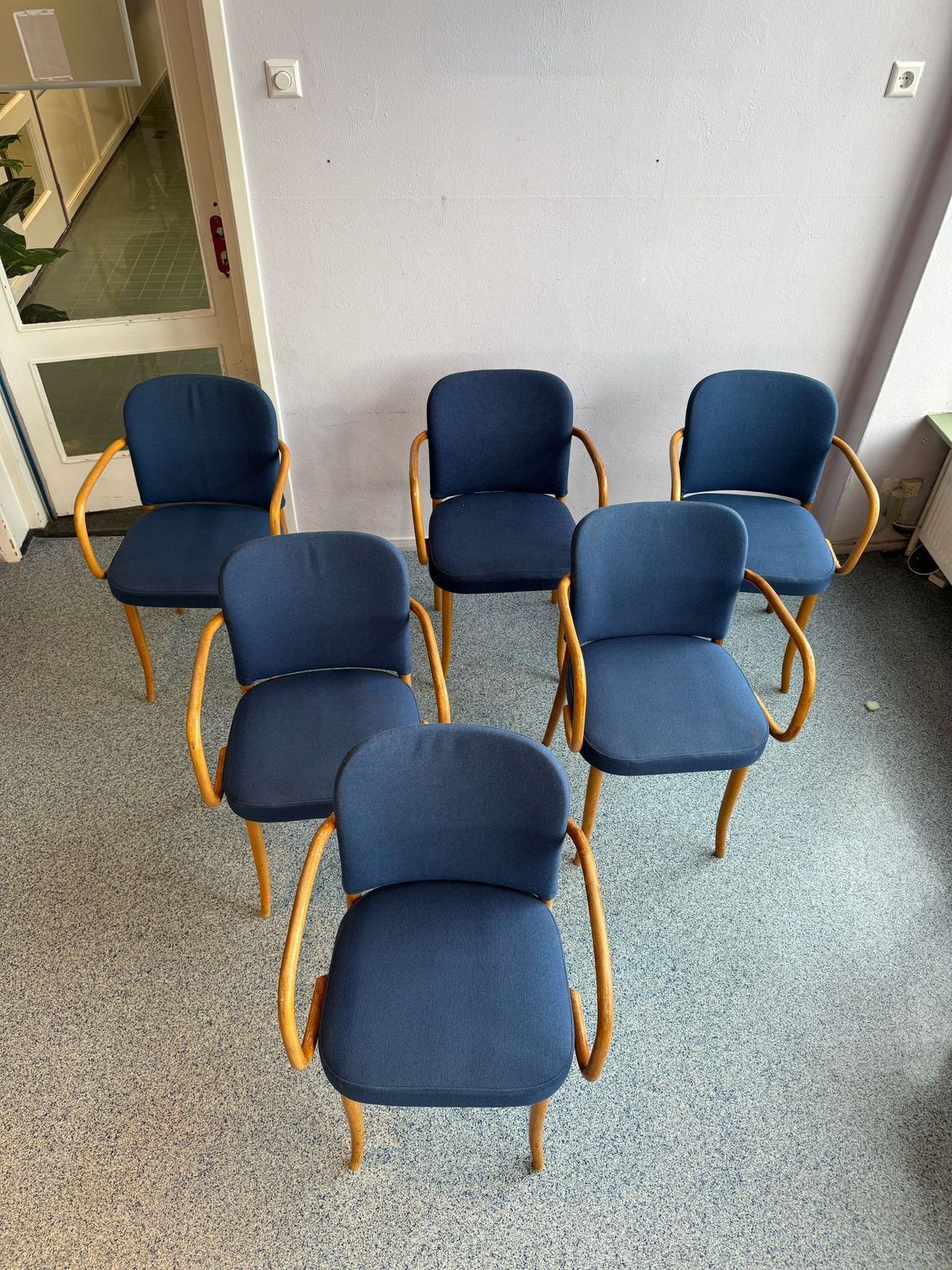photo furniture Set Of 6 Thonet Chairs, 1950s, Modernist