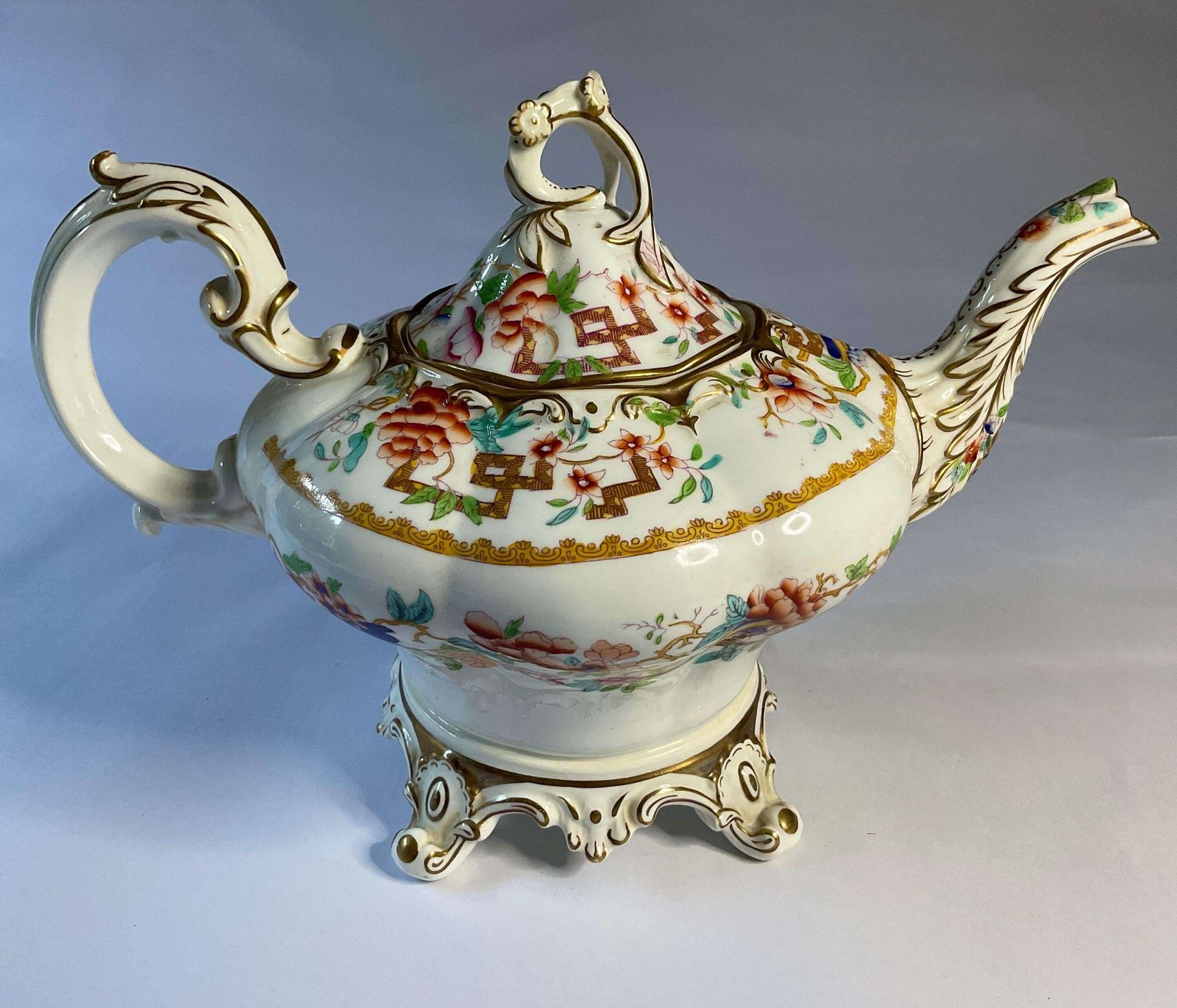 English Porcelain Teapot, Early 19th Century, With Provenance. A Rare Piece. photo furniture