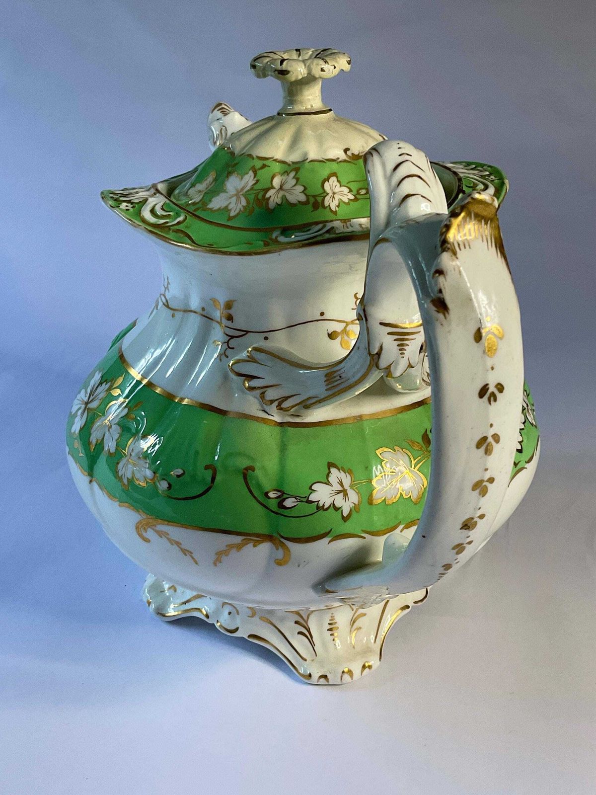 photo for sale English Porcelain Teapot, Early 19th Century, With Provenance. A Rare Piece.