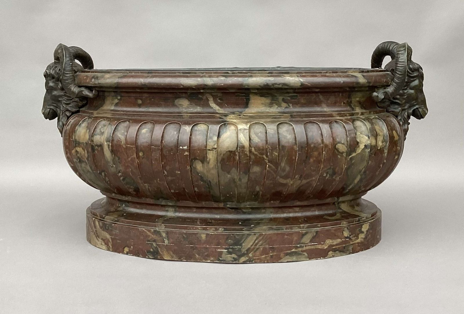 Magnificent Regency Faux Marble Neoclassical Wine Cistern / Jardiniere photo buy