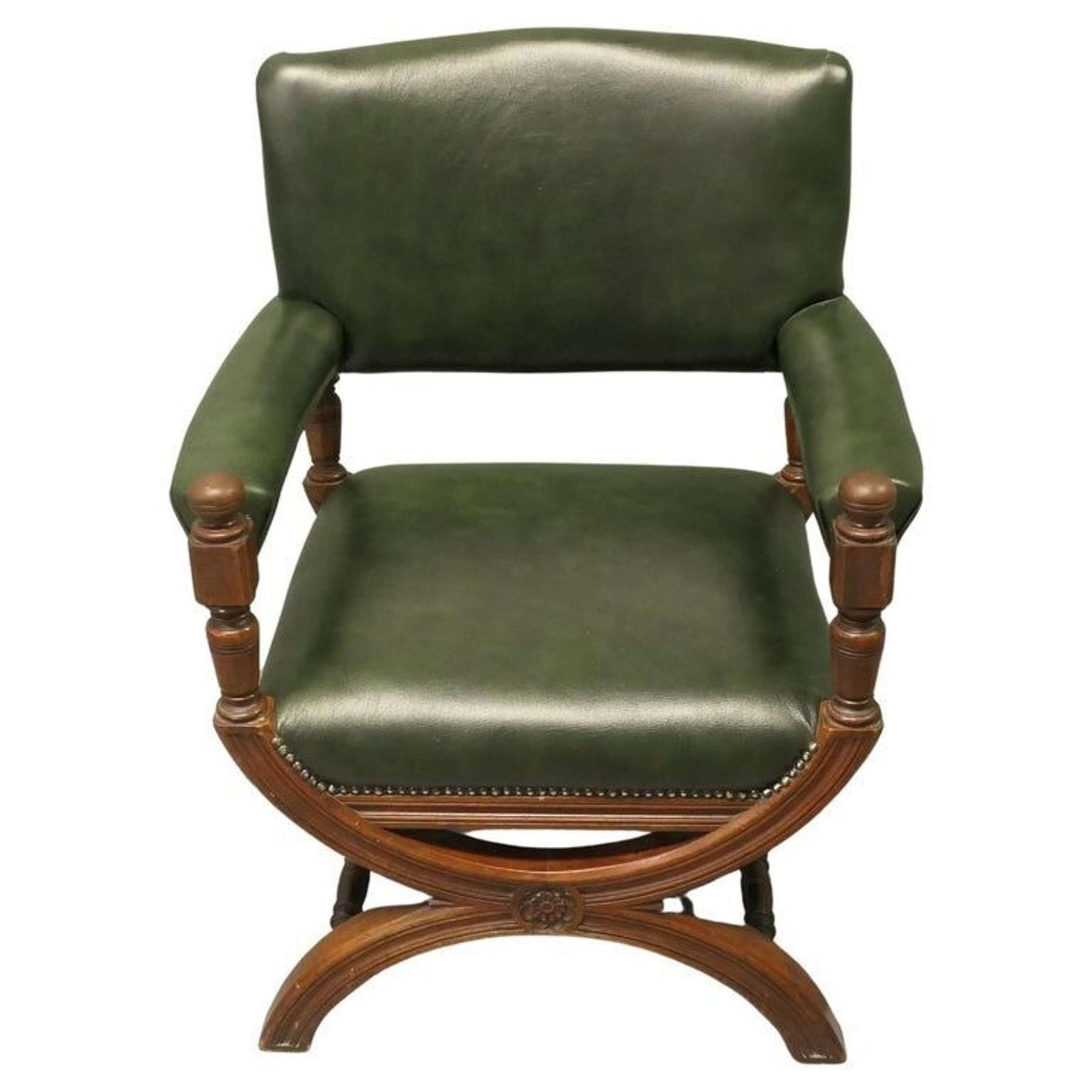 A Handsome Piece, 19th Century X Framed Desk Chair