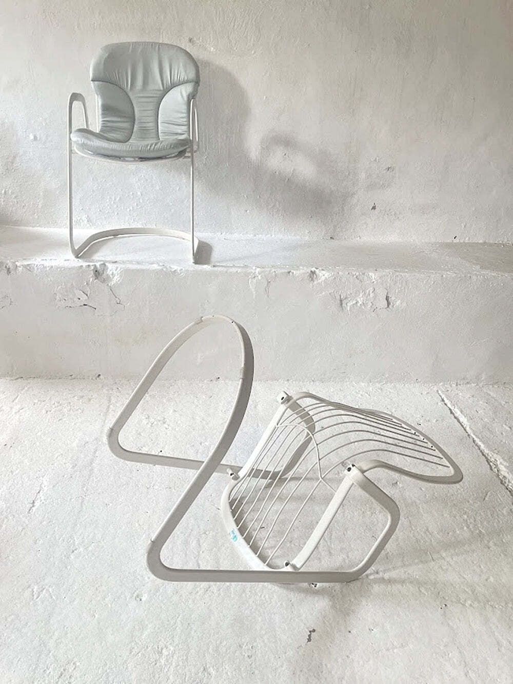 photo furniture Cidue Dining Armchair By Willy Rizzo Italy 1970s