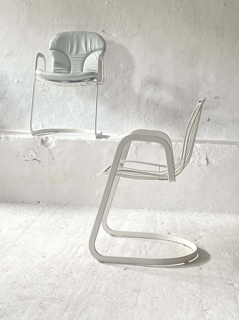 Furniture Cidue Dining Armchair By Willy Rizzo Italy 1970s photo