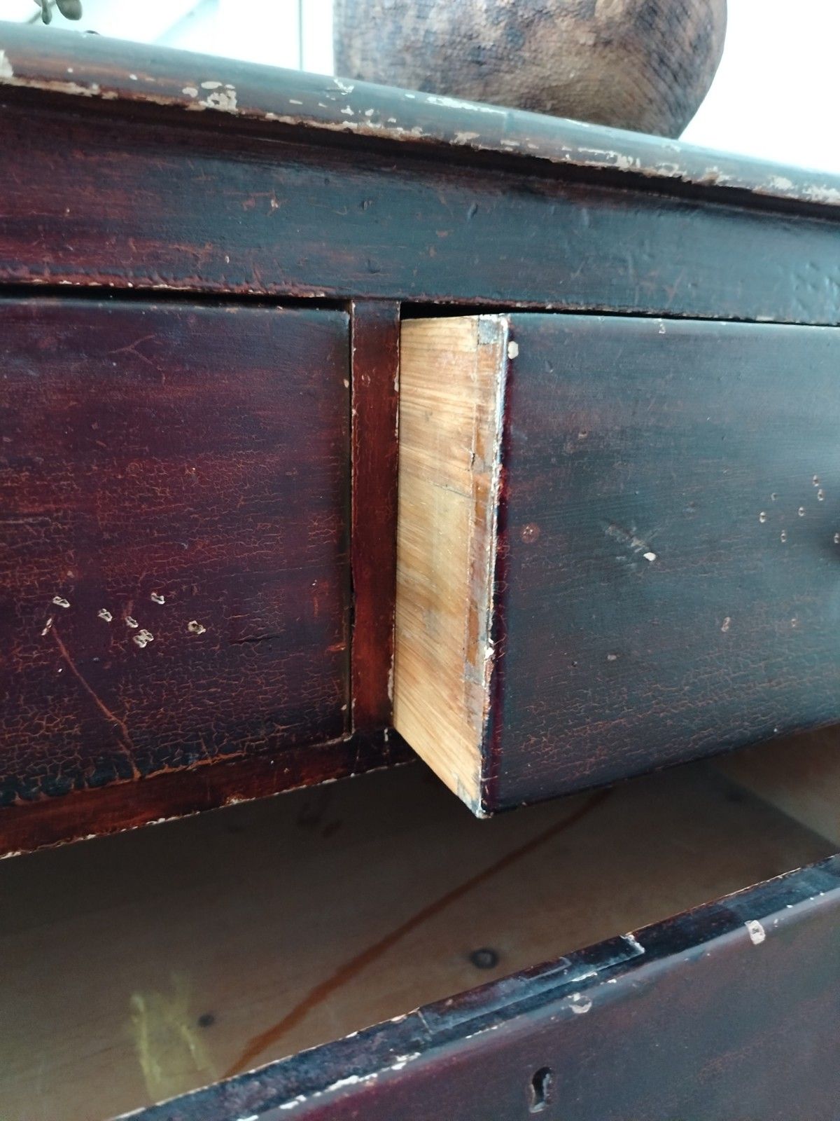 photo furniture Victorian Scumbled Stained Pine  Chest Of Drawers 2 Over 2  C.1870 *****Rare****