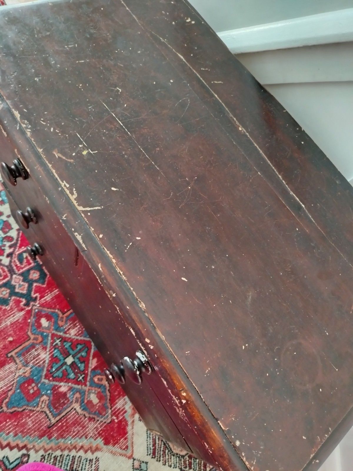 photo for sale Victorian Scumbled Stained Pine  Chest Of Drawers 2 Over 2  C.1870 *****Rare****