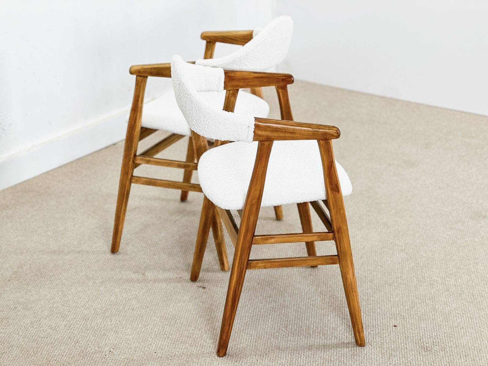 Danish Dining Chairs (New Upholstery) photo for sale