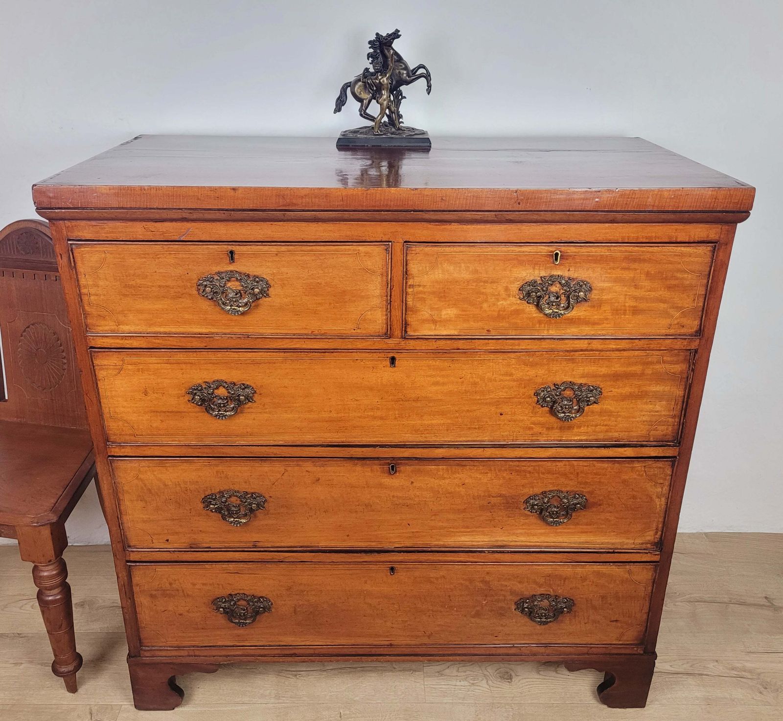 Regency Chest Of Drawers 1800s Two Over Three Chest English