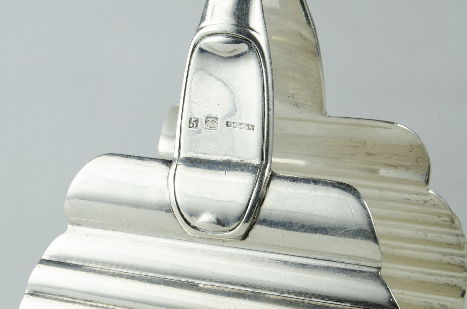 Set Of Early 1920s Art Déco Silver Plated Metal Articulated Asparagus Tongs/Pliers By Christofle, France, Formerly Part Of Argentine Navy Serveware photo furniture