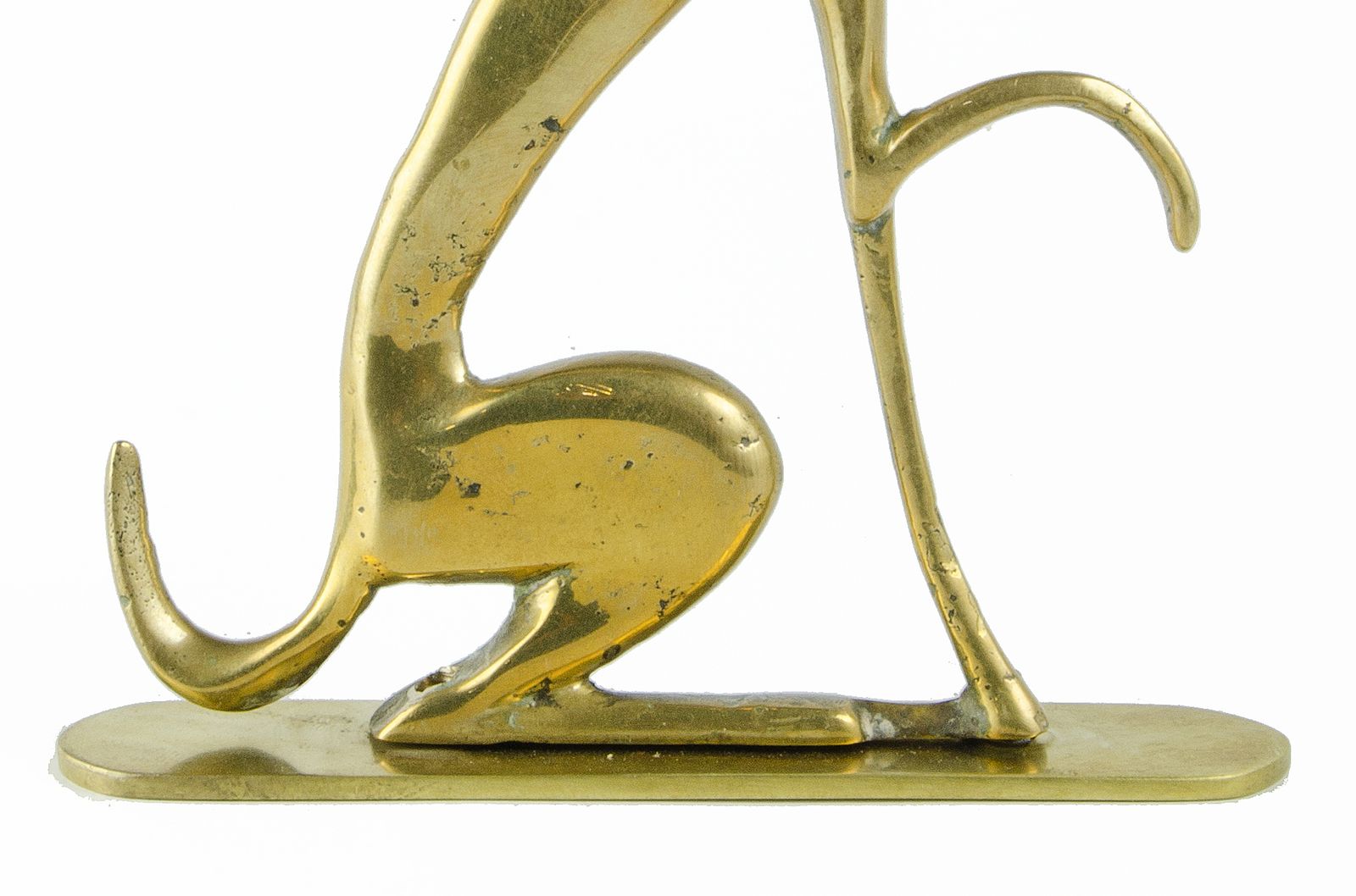 Early 20th Century Art Dëco Polished Brass Seated Greyhound Dog Figurine By Karl Hagenauer For Werkstätte Hagenauer Wien (Whw), Austria photo buy