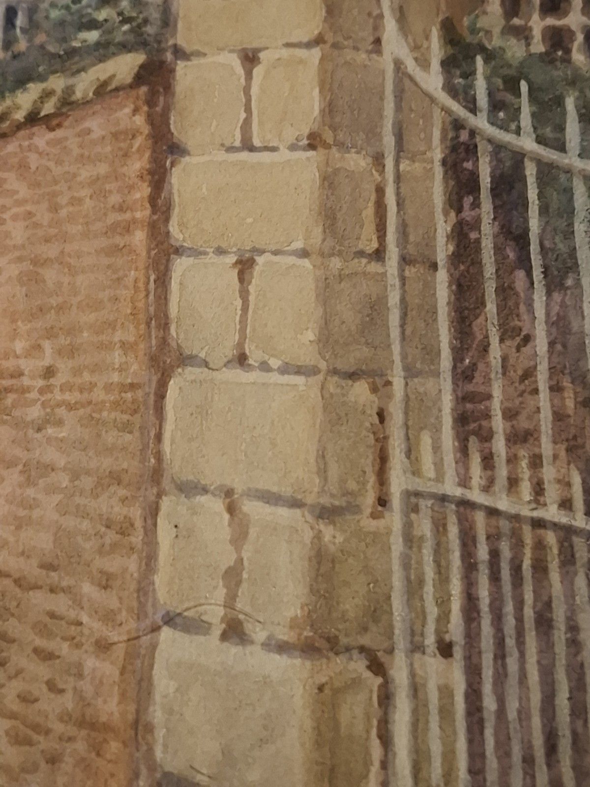 Art Albert Henry Findley Watercolour St Mary De Castro Tudor Gate House Leicester photo