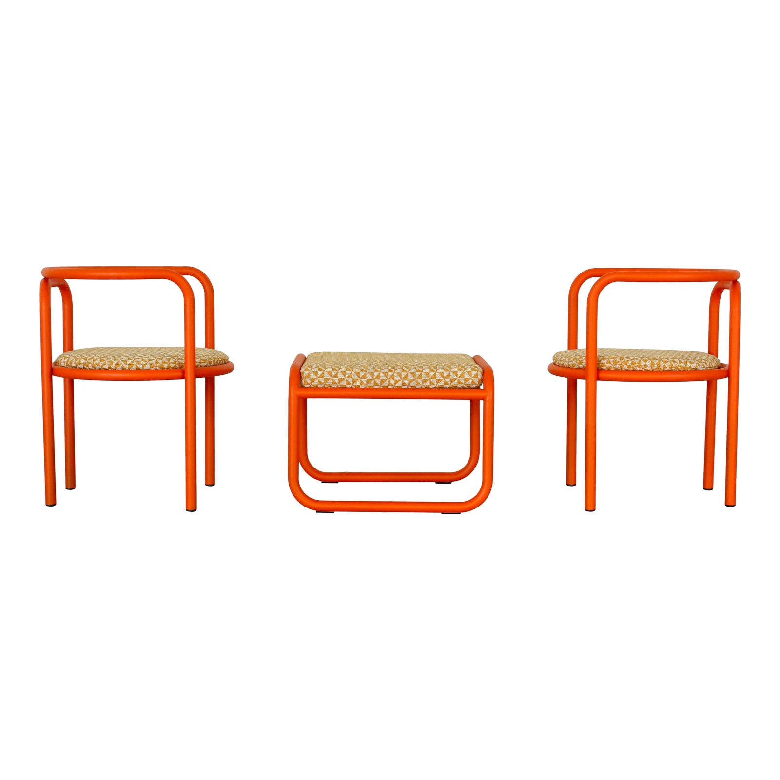 Set Of 2 Locus Solus Lounge Chairs And Ottoman By Gae Aulenti For Poltronova, 1960s photo Furniture