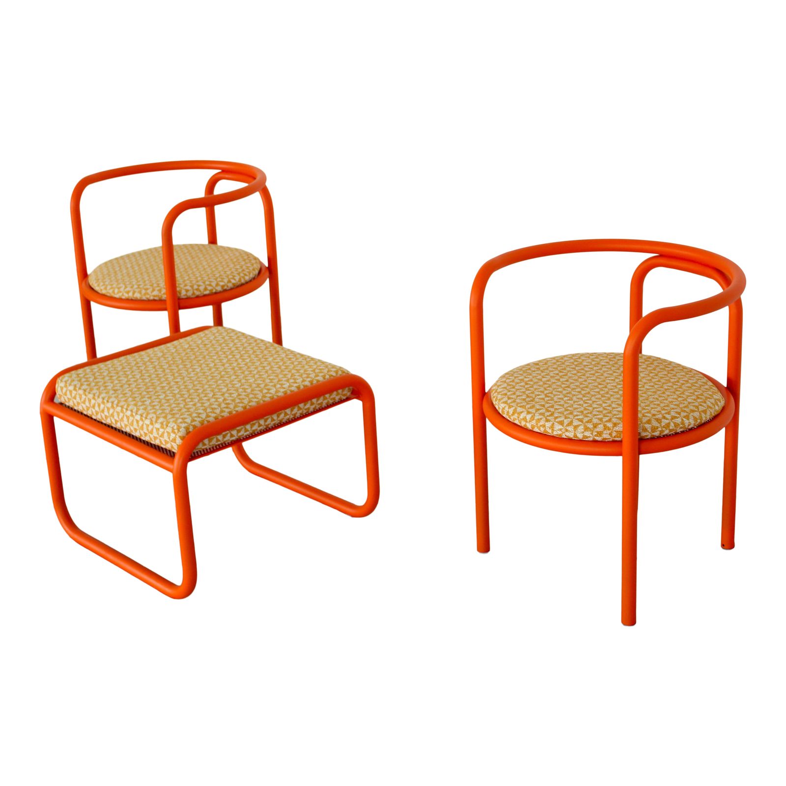 Set Of 2 Locus Solus Lounge Chairs And Ottoman By Gae Aulenti For Poltronova, 1960s photo furniture