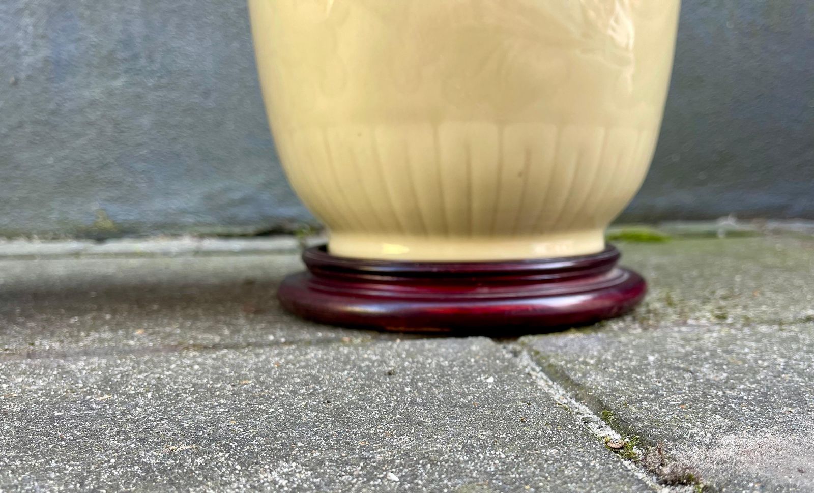 Chinese Pale Yellow Celadon Porcelain Table   Floor Lamps, Set Of 2 photo buy